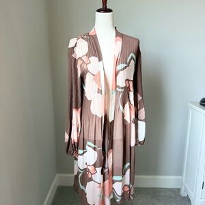 DR2 Women's Floral wrap - Brown and Pink